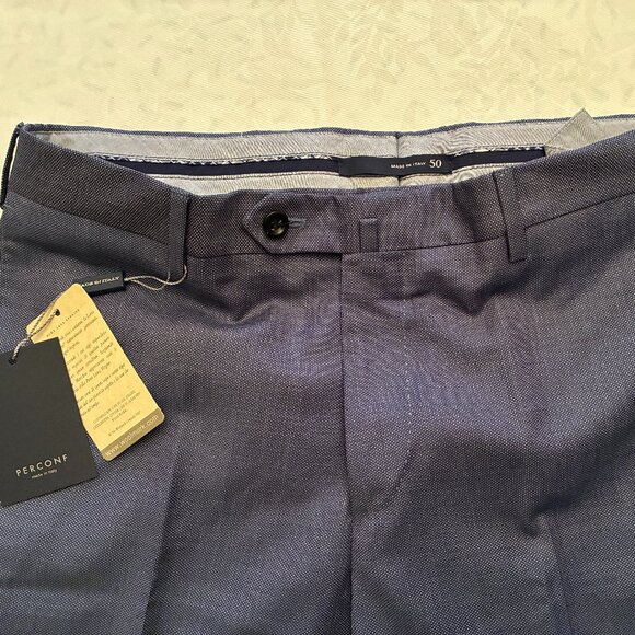 NEW w tags. Angelico Super140's pants Sz34. Regular Fit 100% wool. Made in Italy - Picture 5 of 11
